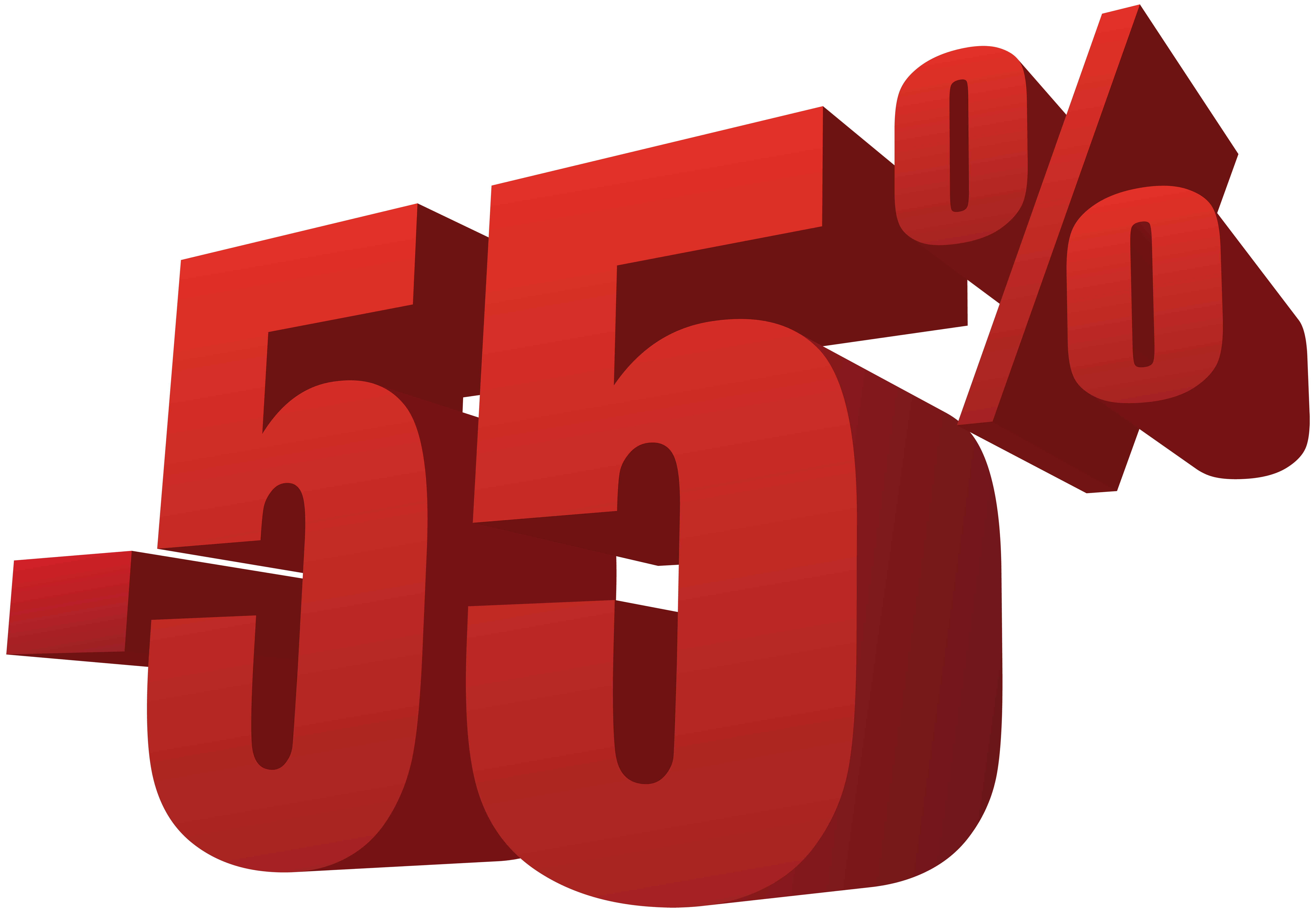 55% Off Sale PNG Transparent Image.