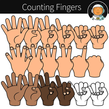 Counting Fingers Clipart.