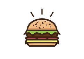 Burger Free Vector Art.