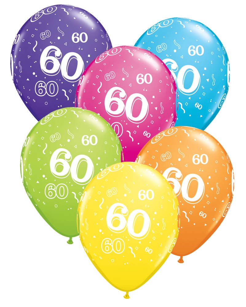 60th birthday balloons clipart 10 free Cliparts | Download images on ...