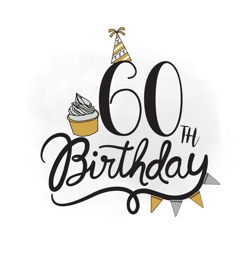 Happy 60th Birthday Clip Art