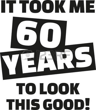 Download 60th birthday clipart outline black aand white 20 free ...