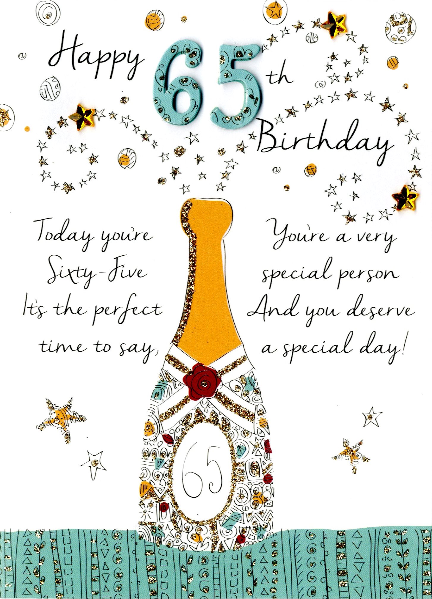 Free 65th Birthday Cards Printable