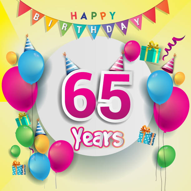 65th Birthday Cake Clip Art