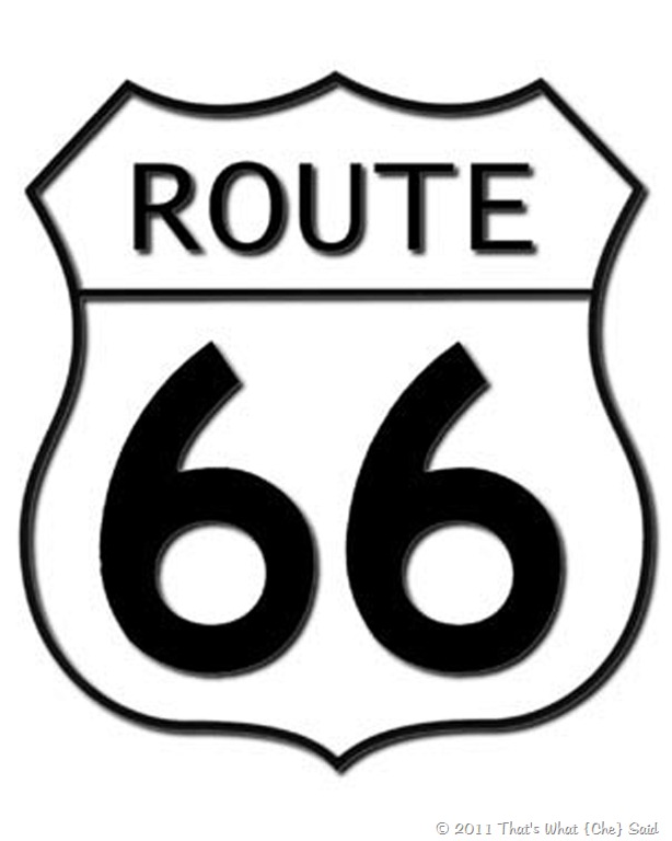 Route 66 clipart free.