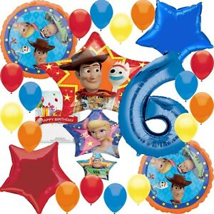Details about Disney Toy Story 4 Party Supplies 6th Birthday Balloon  Decoration Bundle.