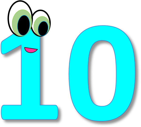 Number 10 Clipart.