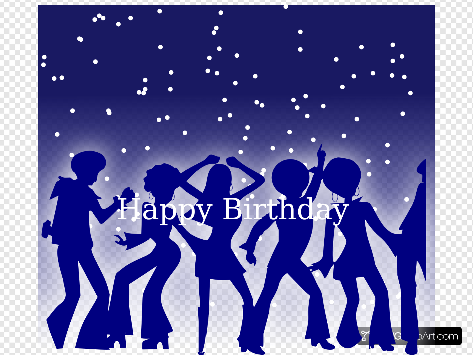 70s Birthday Clip art, Icon and SVG.