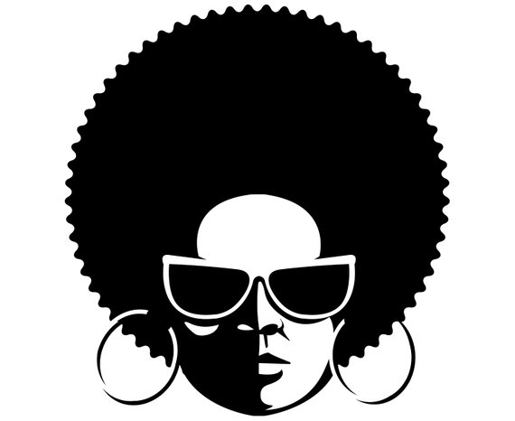 Afro woman SVG, Black woman SVG, Afro, Afro lady, Afro girl.