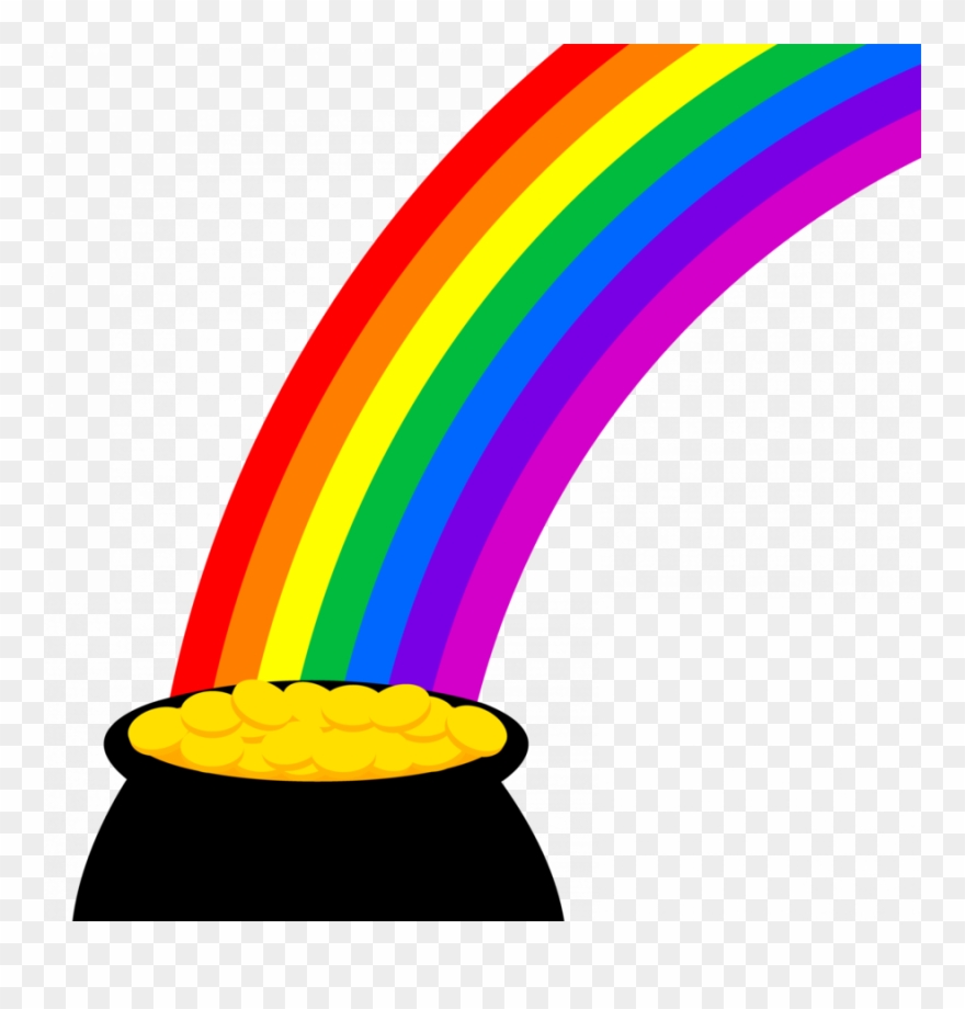 Download Pot Of Gold Clipart Gold Clip Art Rainbow.