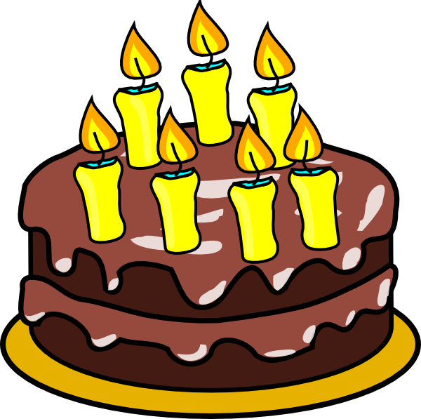 7th Birthday Cake Clip Art at Clker.com.