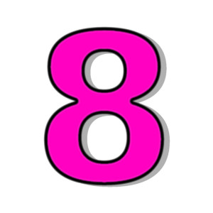 Number 8 Clipart.