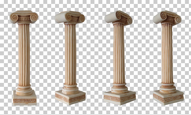 Column Classical order, Column , four brown post columns PNG.