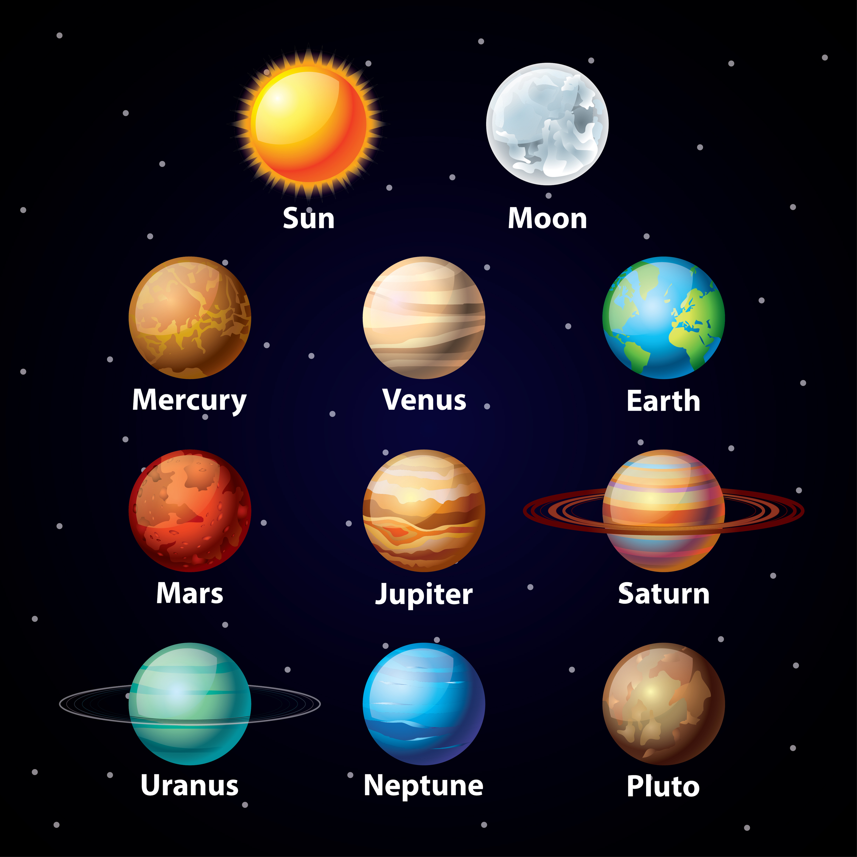 8 Planets Clipart 10 