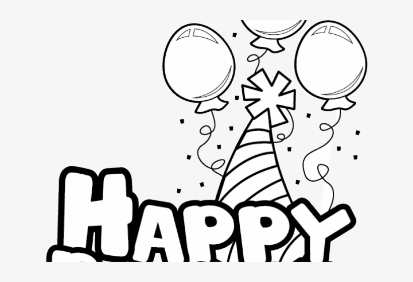 black and white happy birthday clipart free 10 free Cliparts Download