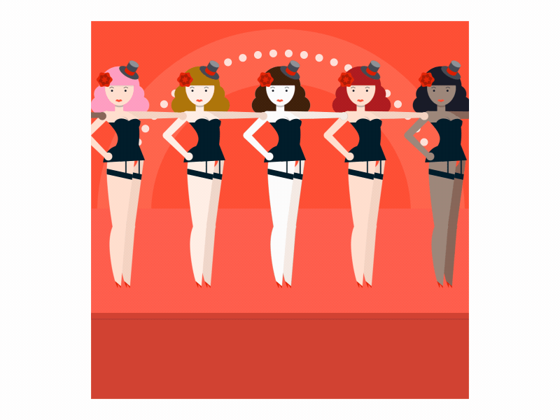 9 Ladies Dancing by MW Motion on Dribbble.