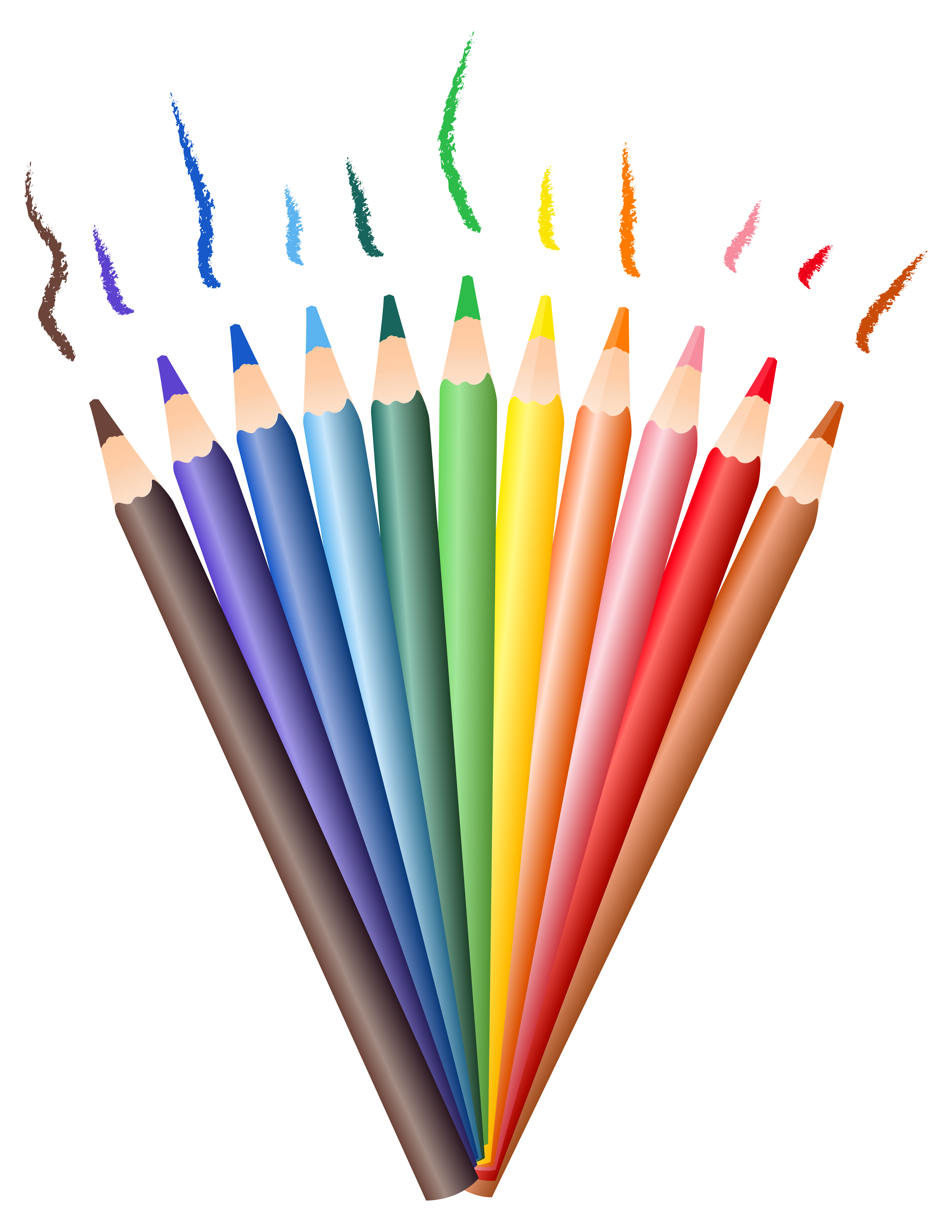 Colored pencil Drawing Clip art.