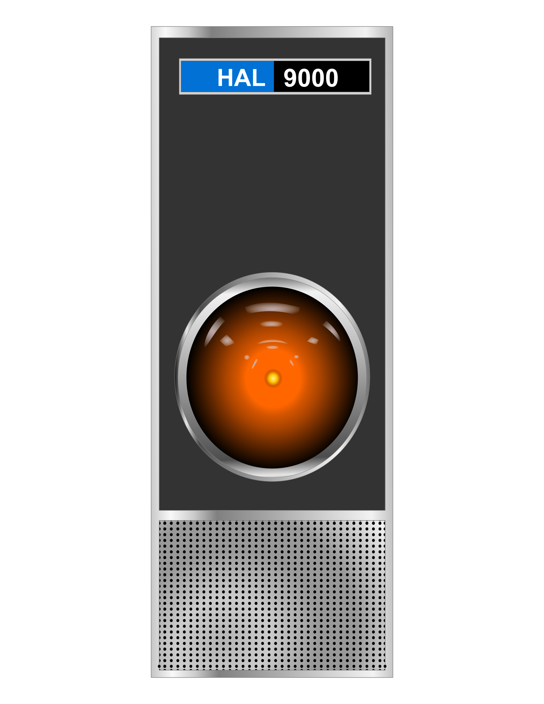 font used for hal 9000 computer badge