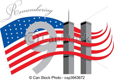 Remembering 911 clipart.