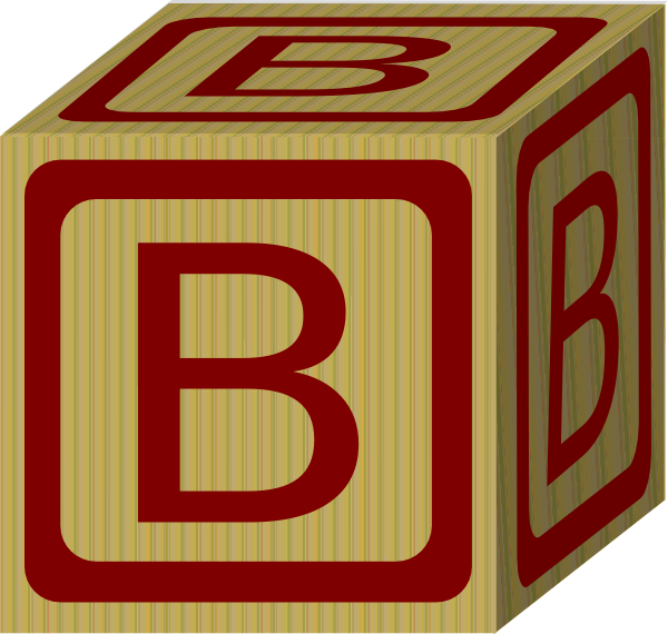 Alphabet Block B Clip Art at Clker.com.
