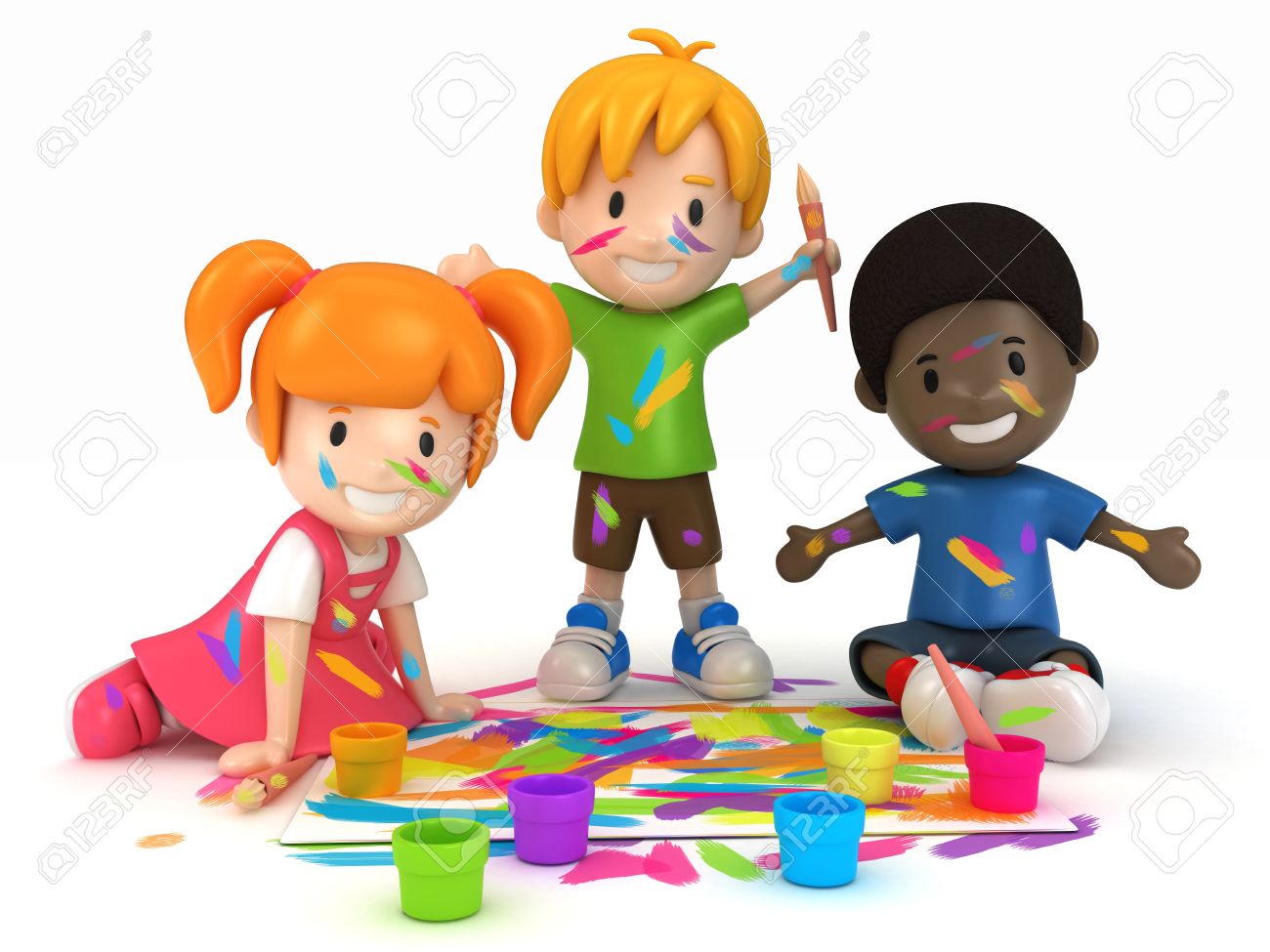 clipart kids painting 10 free Cliparts | Download images on Clipground 2024