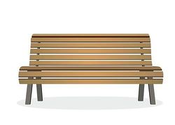 Park bench clipart free.