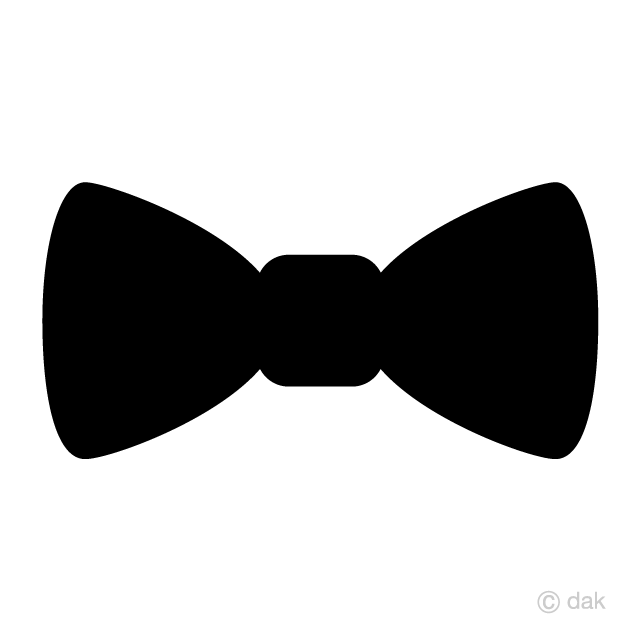 Free Bowtie Silhouette Clipart Image｜Illustoon.