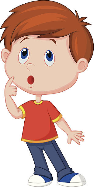 Boy Thinking Clipart.