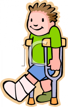 Hurt Leg Clipart.