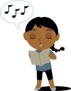 Image result for sing, clipart.