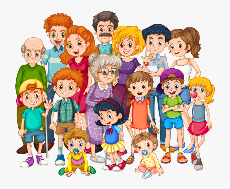 Big Family Clipart.