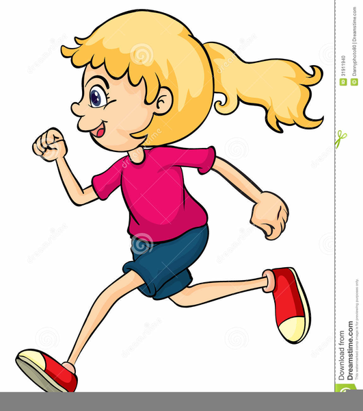 Boy And Girl Running Clipart.