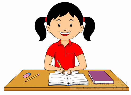 427 Doing Homework free clipart.