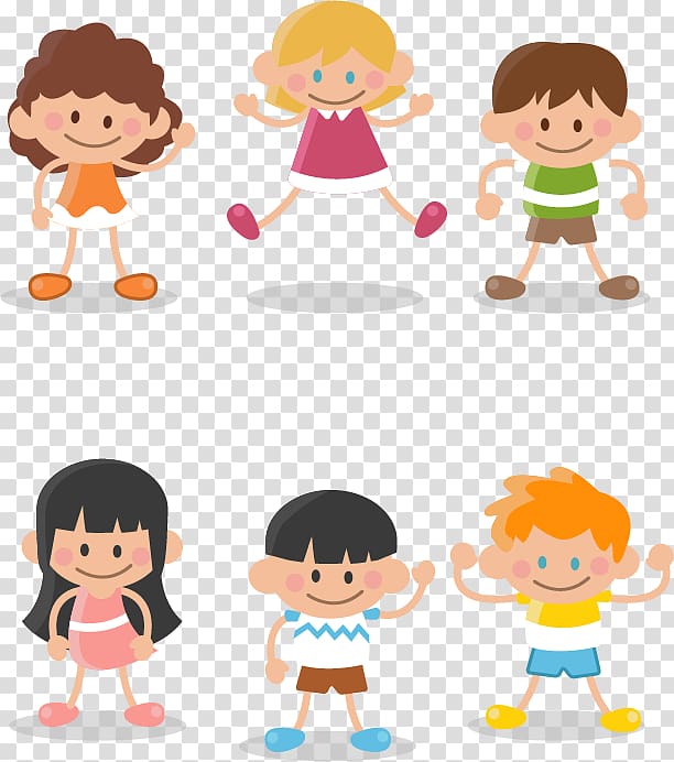 Boy Child Cartoon , The of a group of children transparent.