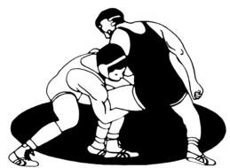 Boys Wrestling Clip Art free image.