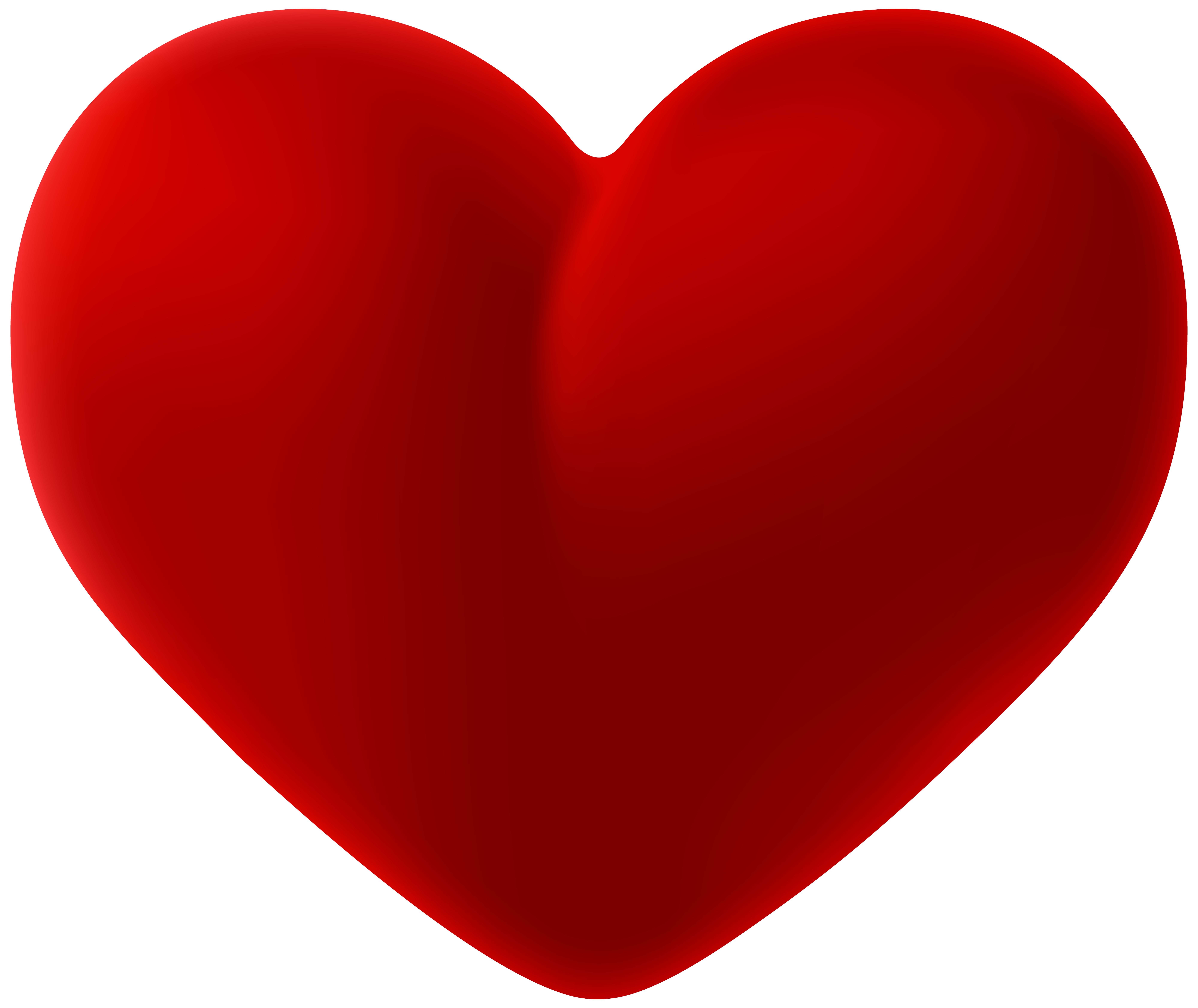 Beautiful Heart PNG Transparent Clip Art.