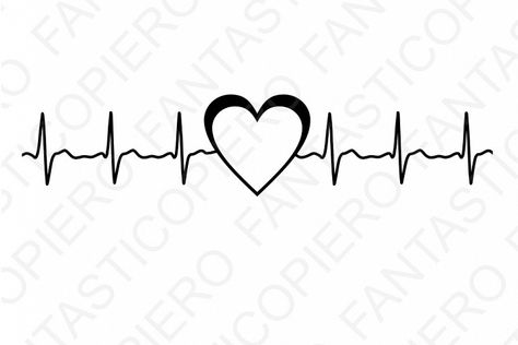 Cardio heart SVG files for Silhouette Cameo and Cricut.