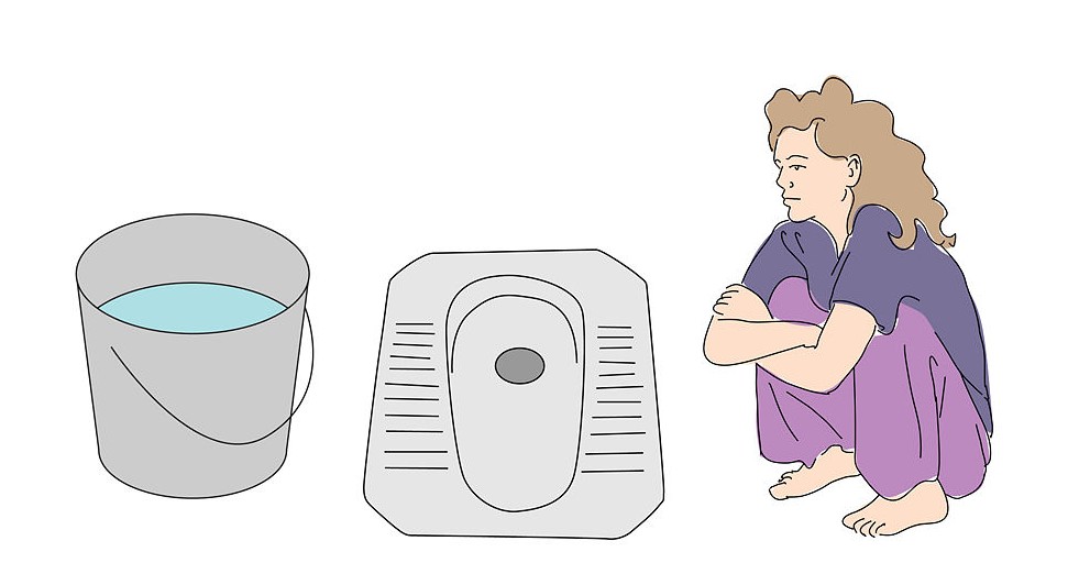 Indian toilet clipart.