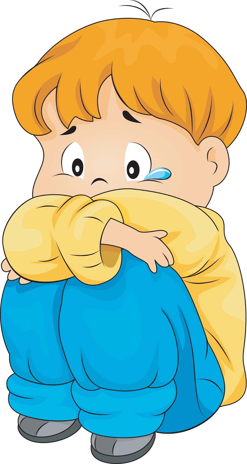 Little boy sad angel clipart.