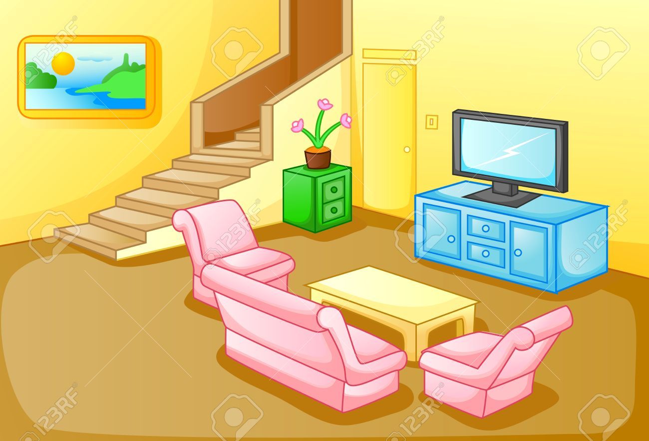living room clipart house interior pencil and in color in.
