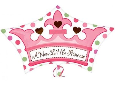 Anagram A new Little Princess Crown Balloon.