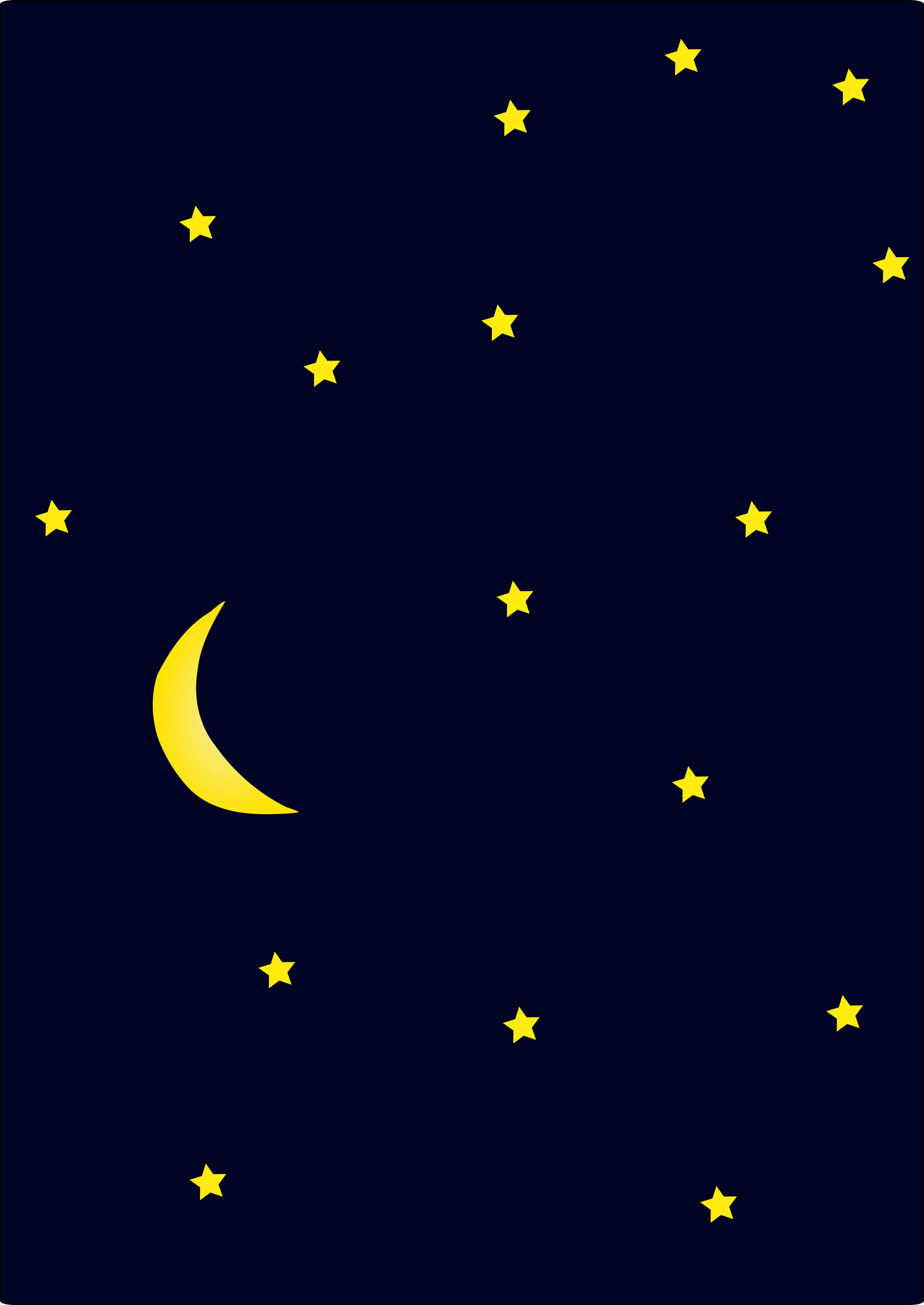 Night Sky Stars Clipart.