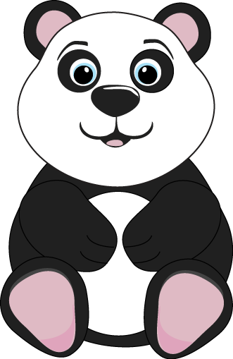 Cute Panda Bear Clipart.