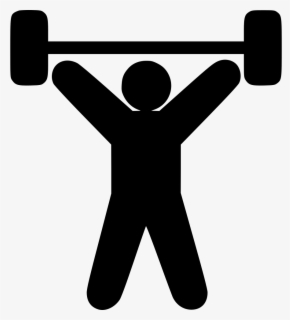 Free Weight Lifting Clip Art with No Background.
