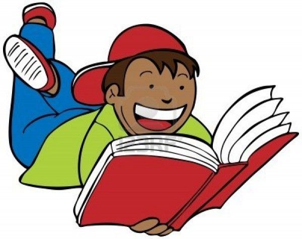 Free Clip Art Children Reading Books.