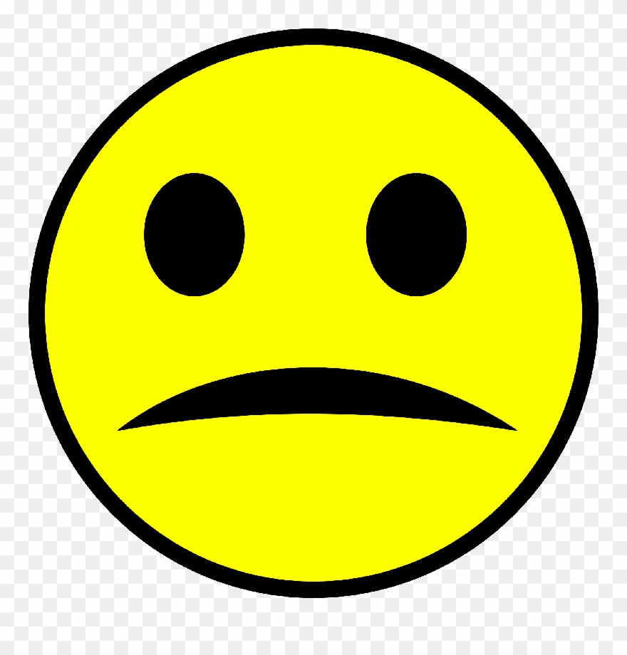 Sad Face With Transparent Background Clipart (#1277392.
