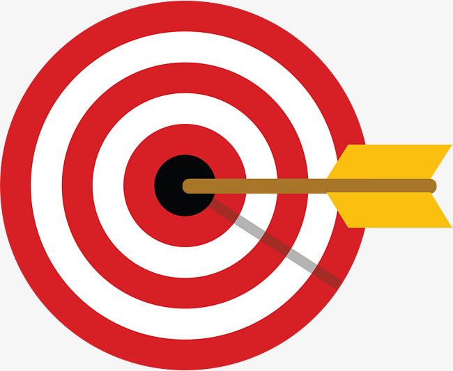 Red Simple Arrow Target, Target Clipart, Red, Simple PNG.