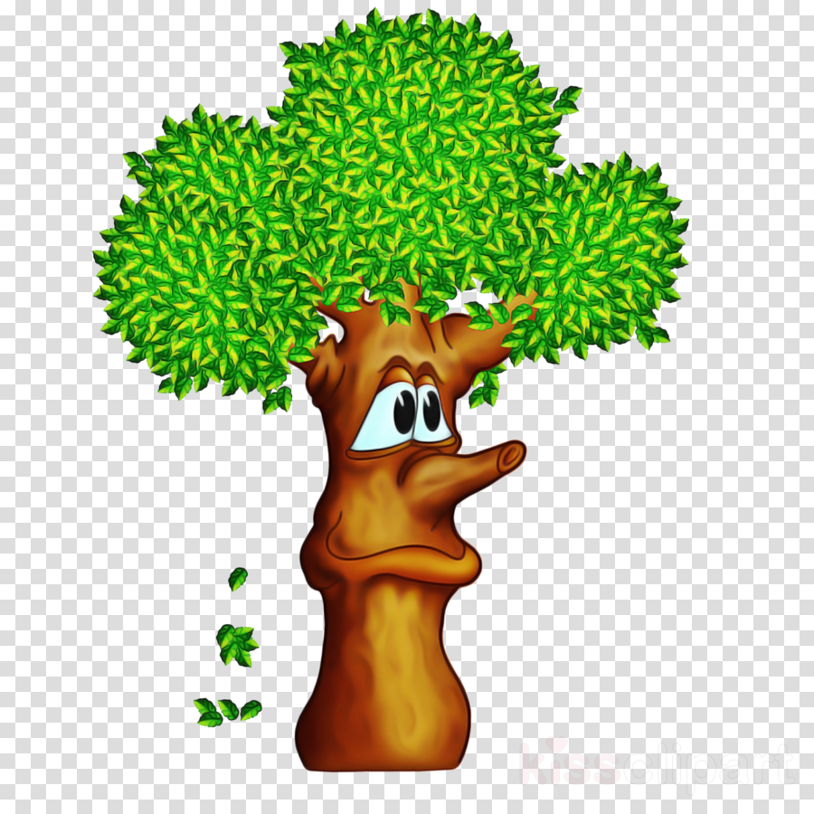 cartoon tree plant clip art hedgehog clipart.