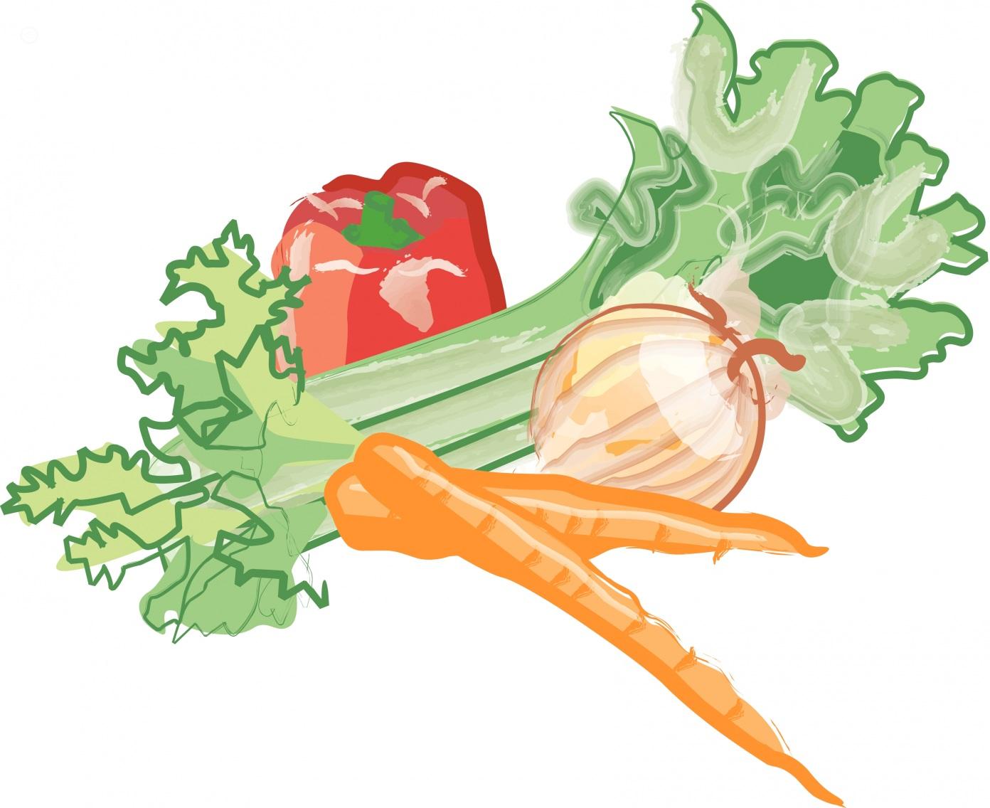 Free clip art cartoon vegetables.
