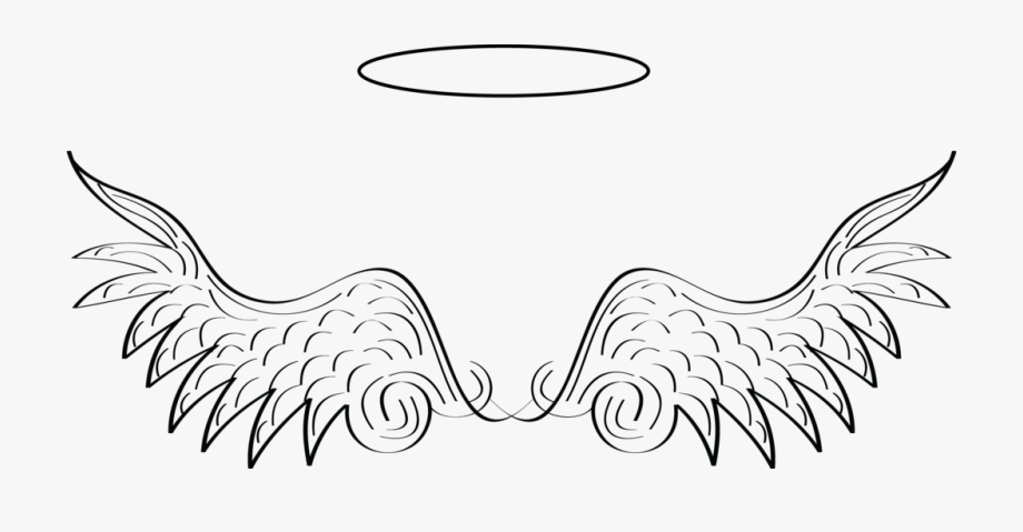 Halo And Angel Wing Clipart.